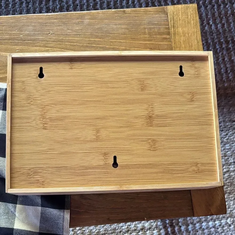 Rae Dunn like Bamboo Kitchen Wrap Organizer